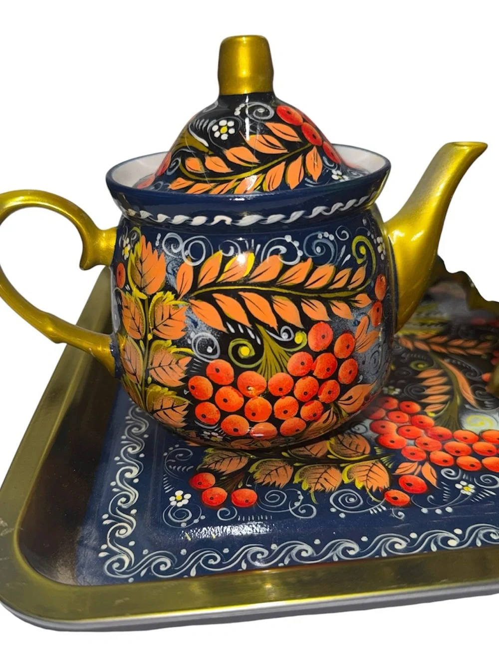 VTG Rare! Russian samovar electric tea kettle set